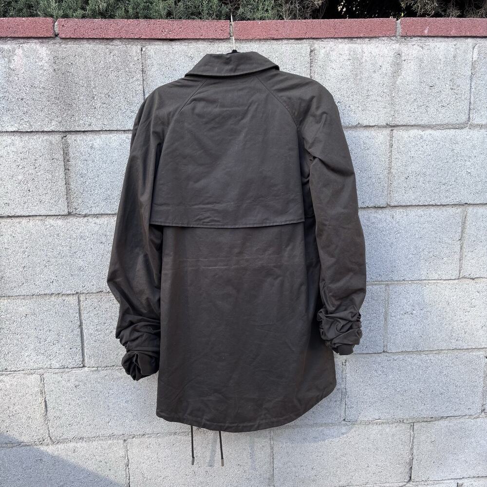 Saint Laurent Women’s Waxed Cotton Military Parka Jacket Army Green Sz 36 - Picture 12 of 12